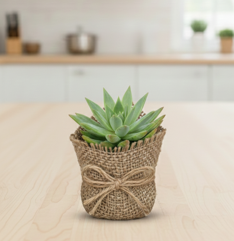 Long-Leaf Rosette Succulent (Echeveria Type)